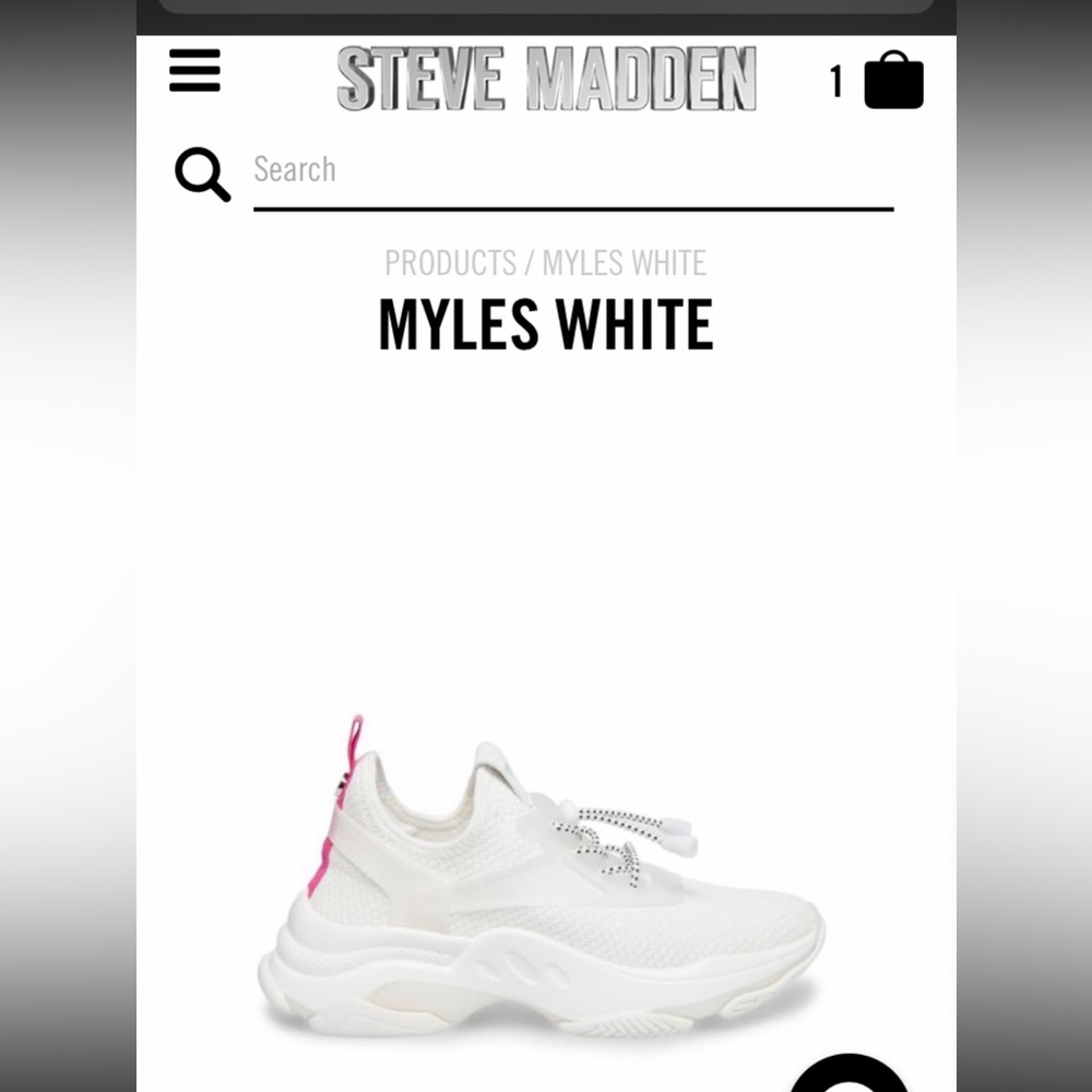 Steve Madden white Myles sneakers